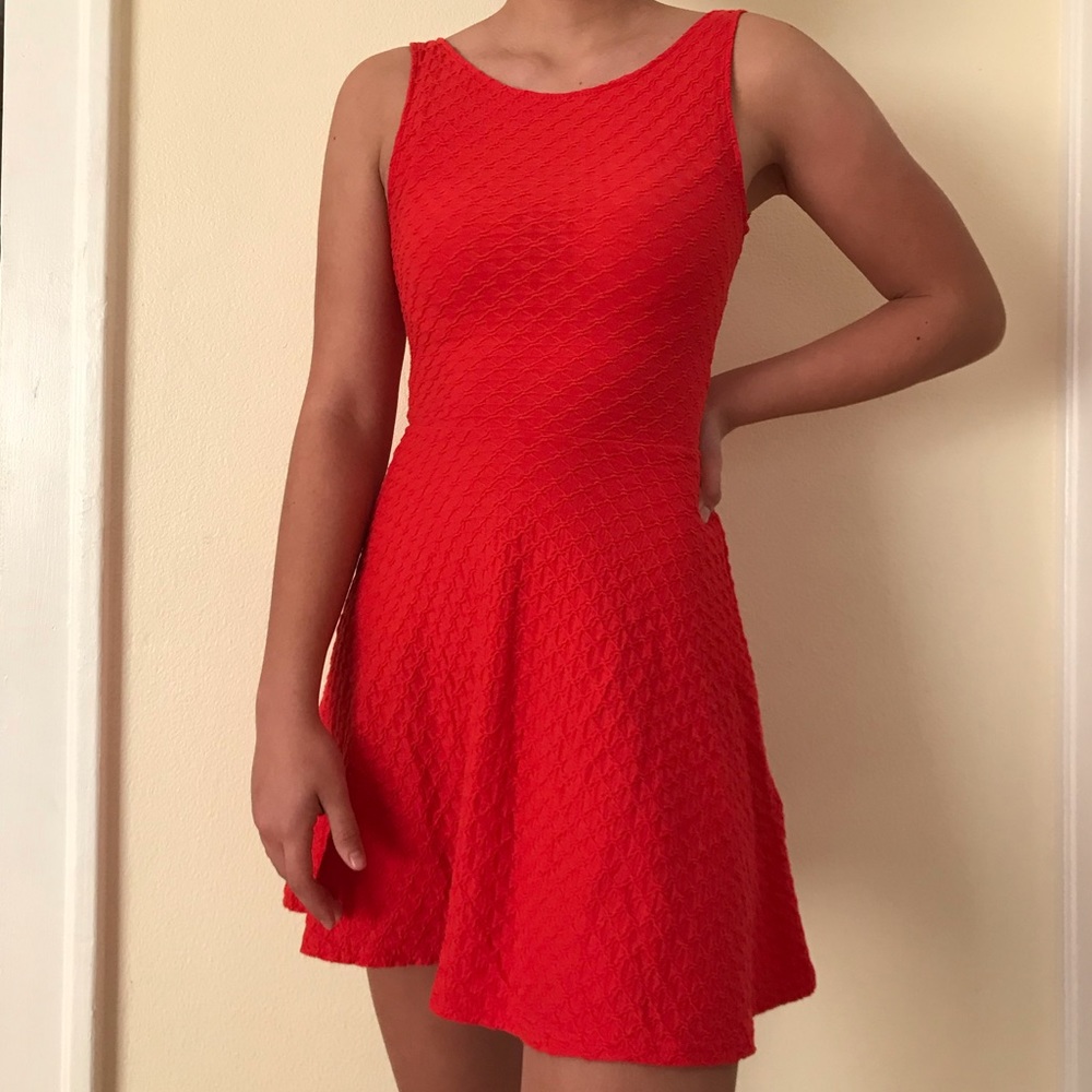 Red Skater Mini Dress